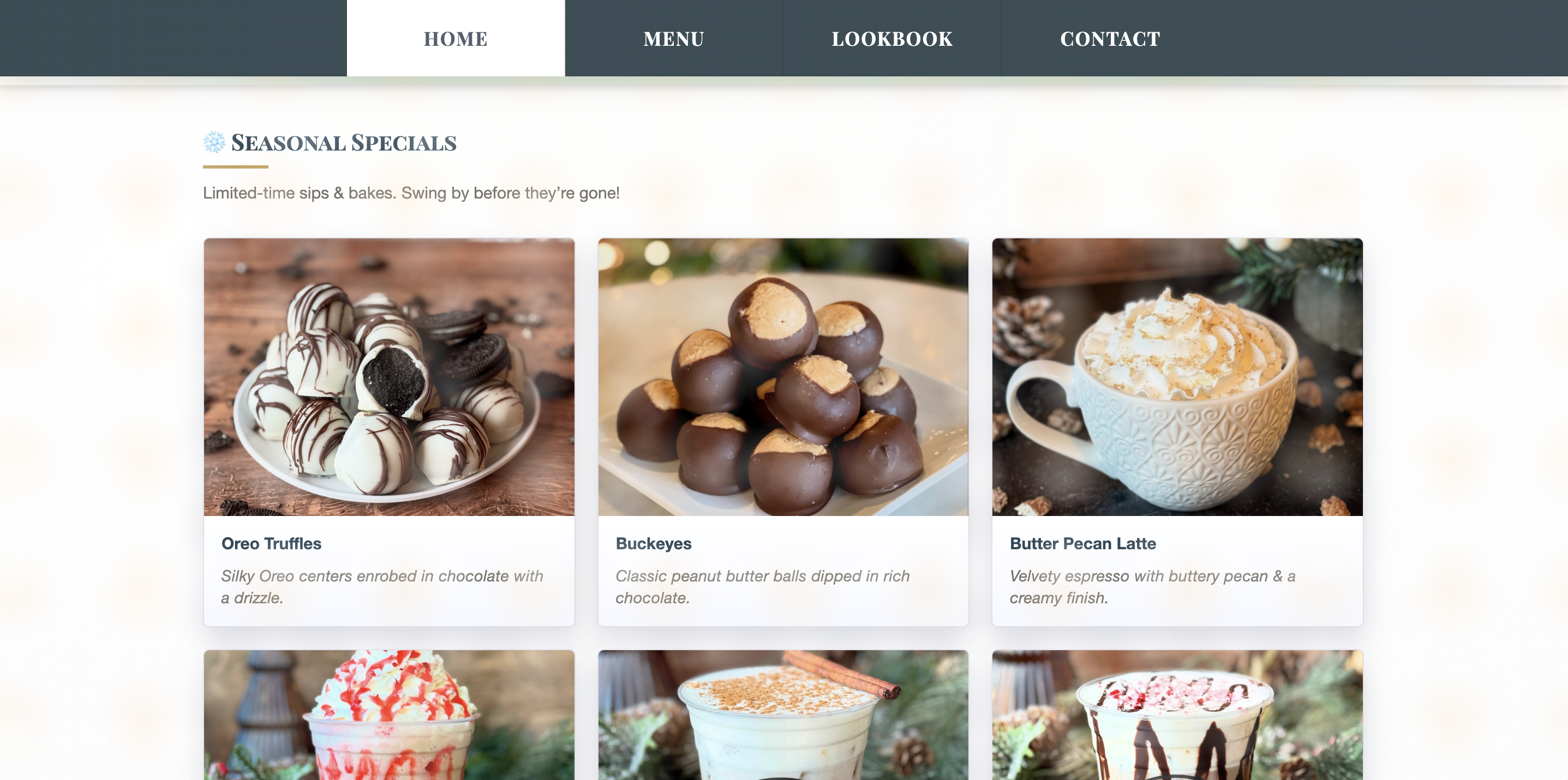 Coco’s Cookie & Coffee website preview